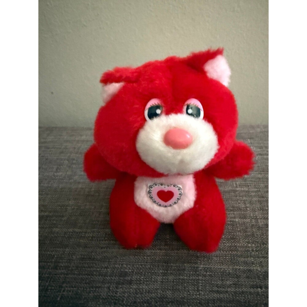 Vintage 80’s Animal Plaything  Valentines Heart Red Bear 5’